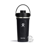 Hydro Flask - Insulated Shaker Bottle 709 ml (24 oz) for Protein Shakes and Supplements - Leakproof Chug Spout - BPA-Free - Black