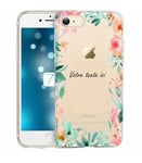 Coque Iphone 7 8 Fleur 15 personnalisee pastem Transparente