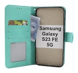 Flower Standcase Wallet Samsung Galaxy S23 FE 5G (Aqua)