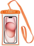 Celly Splash Bag IPX8 vanntett (iPhone) - Oransje