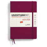 Leuchtturm1917 Kalender 18M Weekly Planner Hard Cover A5 Port Red