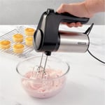 Judge JEA98 Electric Hand Mixer with Whisks and Dough Hooks, 400W, 5-Speed