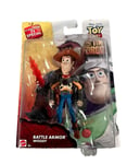 Figurine de collection Toy Story Battle Armor Woody 2014 rare à la retraite