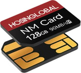 Carte NM 128Go 90Mo/s Nano Carte mémoire Carte SD Nano Carte Compact Flash,Uniquement Compatible avec Les séries Huawei P30/P40/P50 séries/Mate20 séries/Mate30 séries/Mate40 séries,128Go Carte