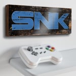 SNK Wood Sign 28cm Retro Vintage Style Video Arcade Gaming NeoGeo