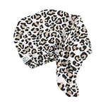 The Vintage Cosmetic Company Leopard Print Hair Turban, Lightweight Absorbant Microfibre Hair Towel, Hair Turban for Wet Hair, Quick Drying Frizz Free Hair, Packaging May Vary, Leopard Print Design