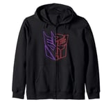 Transformers: War For Cybertron Holographic Split Logo Zip Hoodie