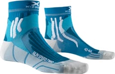 X-SOCKS Run Speed Two Chaussette Mixte Adulte, Bleu (Teal Blue/Pearl Grey), M (Taille Fabricant : 39-41)