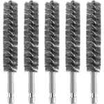 Shining House - 5pcs Brosse MéTallique de Brosse D'AléSage D'Acier Inoxydable pour la Brosse MéTallique de Nettoyage de Perceuse Brosse D'Acier