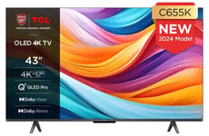 TCL 43C655K 43” QLED 4K UHD Google TV (2024)