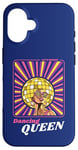 Coque pour iPhone 16 Rétro 70s 80s Funky Disco Ball Afro Queen Diva Vintage