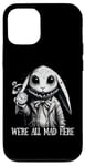 iPhone 15 Pro Alice in Wonderland - We're All Mad Here Rabbit Hatter Quote Case