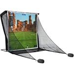 SimSpace Deluxe Home Driving Net Impact Screen 2.4x2.5m - Projector Screen for Golf Simulation, Compatible with Driving Net, Includes 20 Bungee Cords, Premium Impact Fabric