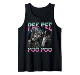 PeePee PooPoo Funny Hard Skeleton Meme Bootleg Tank Top