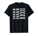 Vintage On The Road Retro Wavy Text T-Shirt