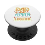 The Man the Myth the Legend, Papa, Dad Gift PopSockets PopGrip Interchangeable
