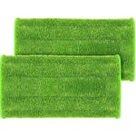 Ahlsen - 3pcs Mop Remplacement pour Swiffer WetJet Spray Balais Lavables en Microfibre pour Nettoyage des Sols,126inch,vert - green