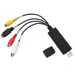 KeRestoQuebec Umei-Adaptateur USB 2.0,Compatible HDMI vers RCA,Convertisseur Audio Vidéo,Câbles PC,TV,DVD,Dispositif de Capture VHS - Type black