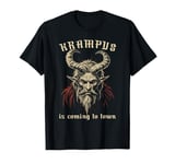 Krampus Is Coming To Town Christmas Monster Men Women Kids T-Shirt