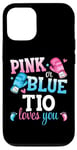 iPhone 15 Pro Pink Or Blue Tio Loves You Boxing Gender Reveal Party Case