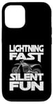 Coque pour iPhone 12/12 Pro LIGHTNING FAST SILENT FUN MOTO ELECTRIQUE MOTO MOTO