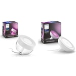 Philips Hue Iris White and Colour Ambiance Table Lamp Smart Lighting. [White] with Bluetooth. & Bloom White and Colour Ambiance [White] Smart LED Table Lamp, with Bluetooth Works