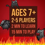 Exploding Kittens - korttipeli | Perheystävällinen juhlapeli | Venäläinen ruletti | englanti