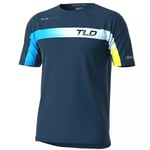 Troy Lee Designs SKYLINE SS MTB Jersey MEDIUM Jet Fuel Slate Blue Mountain Bike