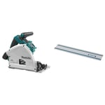 SCIE PLONGEANTE MAKITA 18 V LI-ION 165 MM (PRODUIT SEUL) -DSP600ZJ & Rail de guidage pour scie circulaire et plongeante 1000 mm - Makita 199140-0