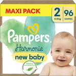 Pampers Harmonie Size 2 engangsbleer 4-8 kg 96 stk.