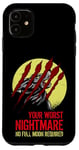 iPhone 11 Bloody Scratches Nightmare Full Moon Howling Wolf Werewolf Case