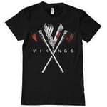 Hybris Vikings Axes T-Shirt (Black,4XL)