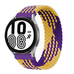 Bracelet de Sport pour Samsung Galaxy Watch 3 45mm / Glaxy Watch 46mm / Gear S3 Frontier Classic, Bracelet en Nylon pour Huawei Watch 3/3 Pro/GT / GT2 / Gt3, jaune violet, 22mm-L