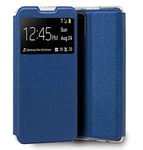 Tumundosmartphone Coque Livre Support avec Fenêtre pour Samsung Galaxy A32 4G Couleur - Bleu