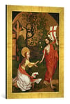 Kunst für Alle 'Encadré Image de Martin déjà gauer Noli me Tangere, d'art dans Le Cadre de Haute qualité Photos Fait Main, 40 x 60 cm, Doré Raya