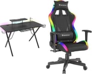 Genesis allt-i-ett-dator - M-9117625 - Holm 300 RGB Skrivbord Svart 120 cmx60 cm