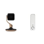Hive UK7001713 View Indoor Security Camera - Black and Brushed Copper, 14.5 cm*8.8 cm*8.8 cm & Motion Sensor, White