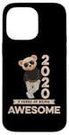 Coque pour iPhone 14 Pro Max 5ème anniversaire garçons filles 2020 original Awesome ours en peluche