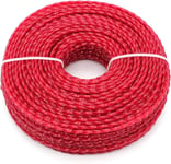 Fil de débroussailleuse, fil de nylon tondeuse de 3,0 mm, ligne de rechange pour pelouses, jardins, trottoirs, passerelles, parcs et paysages (Twist, 3mmx73m)