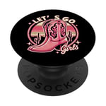 Let's Go Girls Western Cowgirl Tees, Cool Bachelorette Party PopSockets Adhesive PopGrip