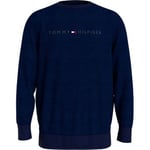 Tommy Hilfiger Icon Logo Relaxed Fit Sweatshirt Mörkblå Large Herr