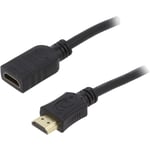 Cable hdmi 2.0 femelle hdmi male 4.5m noir