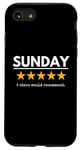 iPhone SE (2020) / 7 / 8 Sunday Would Recommend five yellow Stars funny office Case