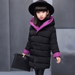 Doudoune Fille De Marque Enfants Double Face Manteau À Capuche Chaude Parka D'hiver Filles -Zs306952