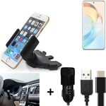 For Honor Magic6 Lite 5G + CHARGER Mount holder for Car radio cd bracket