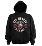 Hybris Gas Monkey Garage Round Seal Hoodie (Black,XL)