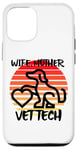 Coque pour iPhone 12/12 Pro Wife Mother Vet Tch, vétérinaire, famille, chien, chat, animal de compagnie