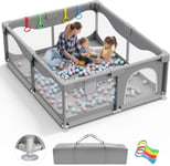 Valquid Baby Playpen, 200X180cm Play Pen Babies and Toddlers, Extra Large Baby &