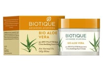 BIOTIQUE HERBAL BIO ALOE VERA NATURALLY TINTED SUN CREAM SPF-30 & UVA/UVB-(50GM)