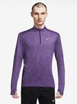 Nike Run Dry Fit Element Top 1/4 Zip Top - Purple, Purple, Size 2Xl, Men